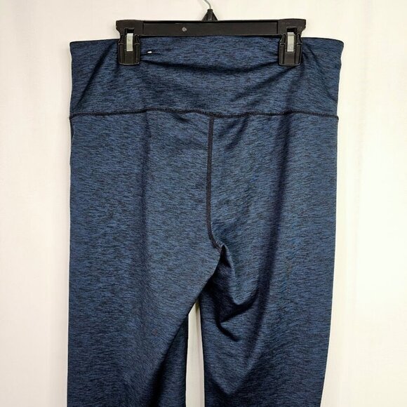 TOMMY HILFIGER SPORT Yoga Pants High Rise Flared BLUE size M Athletic Athleisure - Picture 8 of 9